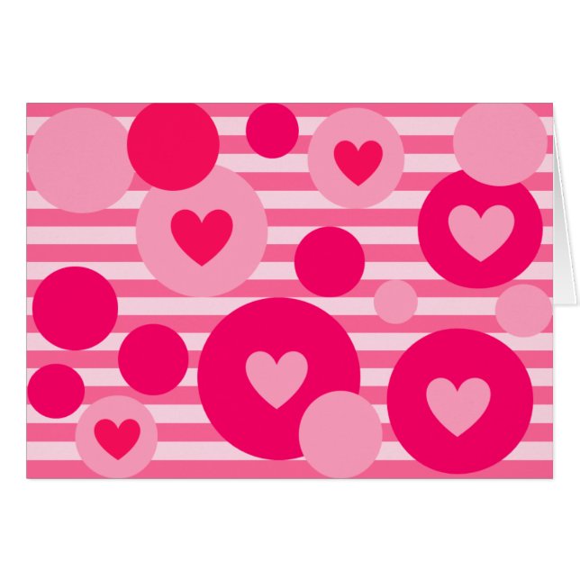Valentine Stripe Punkte (Vorderseite (Horizontal))