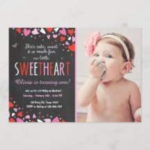 Valentine Sweetheart Geburtstagsparty Einladung