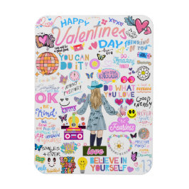 VALENTINE SWIFT-INSPIRIERT AFFIRMATIONS POSTCARD MAGNET