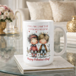 Valentine Swing Kids Illustration  Kaffeetasse