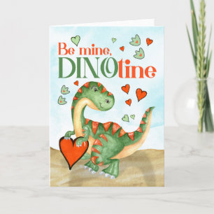 Valentine T-Rex Dinosaurier des Kindes: mein DINOt Feiertagskarte