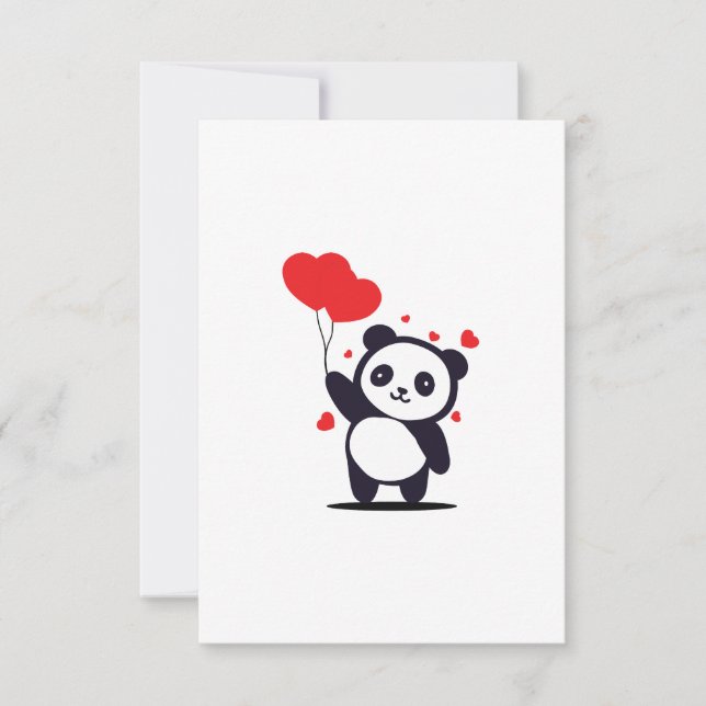 Valentine Taddy RSVP Karte (Vorderseite)