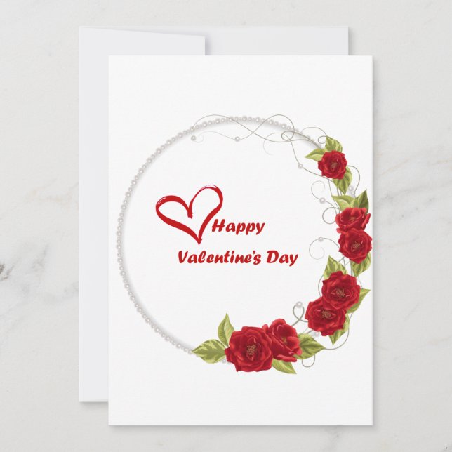 Valentine-Tageskarte Feiertagskarte (Vorderseite)