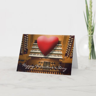 Valentine-Tageskarte mit Herz Feiertagskarte