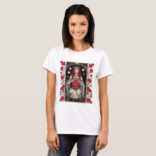 Valentine Tarot Card Rose Venedig T - Shirt