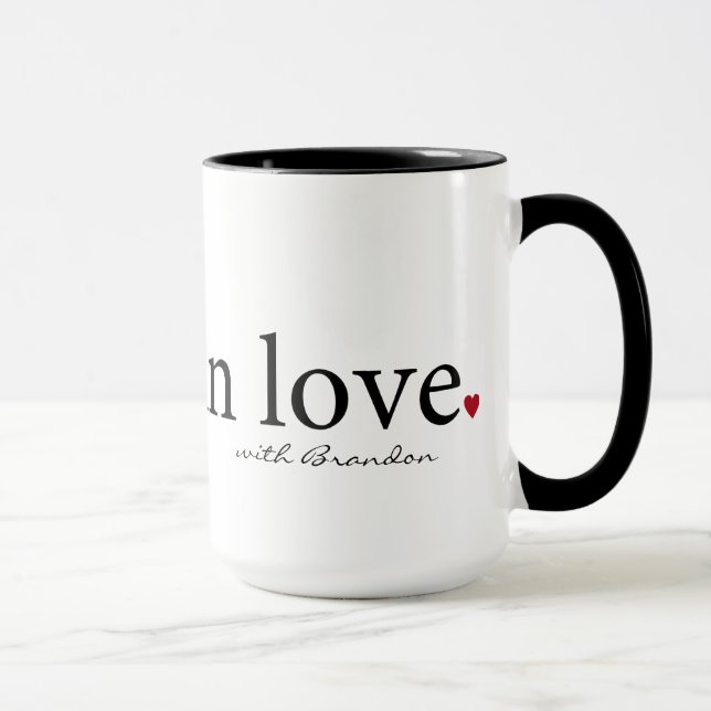 Valentine Tasse, Personalisiert Valentingeschenk Tasse (Rechts)
