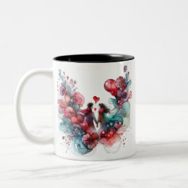 Valentine-Tasse Zweifarbige Tasse