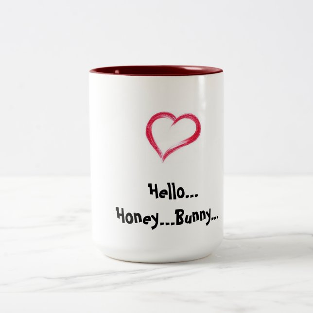 Valentine-Tasse Zweifarbige Tasse (Mittel)