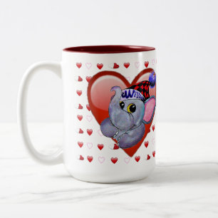 Valentine-Tasse Zweifarbige Tasse