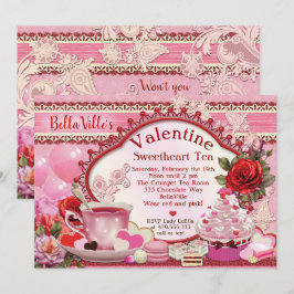 Valentine Tea Party Einladungen