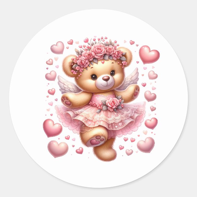 Valentine Teddy Stickers (Vorderseite)