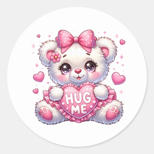 Valentine Teddy Stickers (Vorderseite)