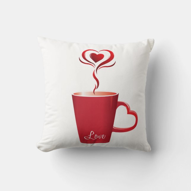 Valentine Throw Pillow Kissen (Vorderseite)