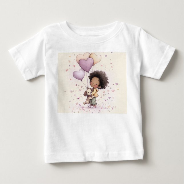 Valentine Toddler T-Shirt – African American (Vorderseite)