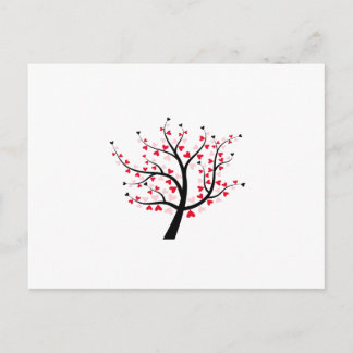 Valentine Tree Feiertagspostkarte