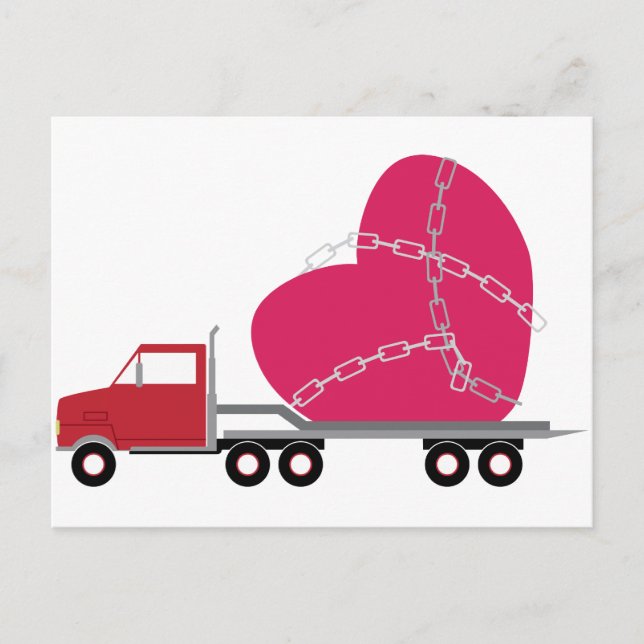 Valentine Truck Postkarte (Vorderseite)