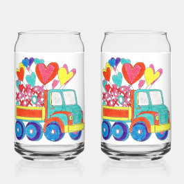 Valentine Truck Soda Glass Dosenglas