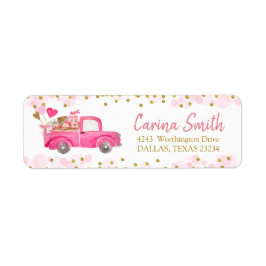 Valentine Truck Sweetheart Address Label