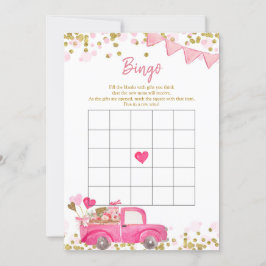 Valentine Truck Sweetheart Bingo Einladung