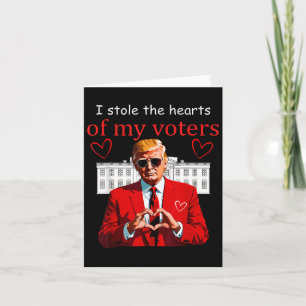 Valentine Trump Präsident Hearts USA House Karte