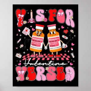 Valentine V ist für erfahrene Krankenschwester Pac Poster