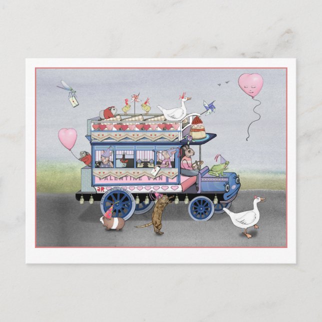 Valentine Van Postkarte (Vorderseite)