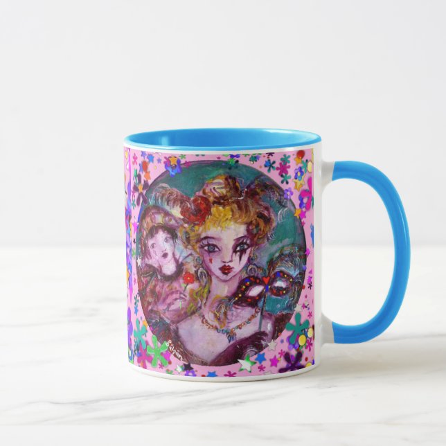 VALENTINE VENEZIANISCH MASQUERADE MASCHINE TASSE (Rechts)