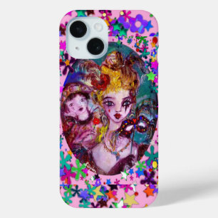 VALENTINE VENEZIANISCH MASQUERADE MASCHINE UND CON iPhone 15 HÜLLE