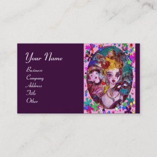 VALENTINE VENEZIANISCH MASQUERADE MASCHINE VISITENKARTE