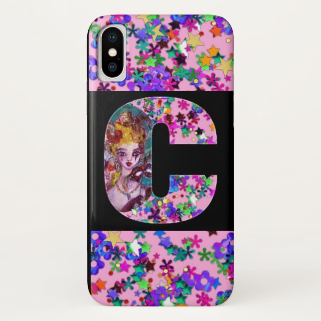 VALENTINE VENEZIANISCH MASQUERADE MONOGRAM C SCHRE Case-Mate iPhone HÜLLE (Rückseite)