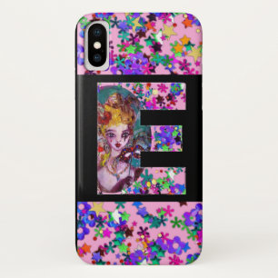 VALENTINE VENEZIANISCH MASQUERADE MONOGRAM E LETTE iPhone X HÜLLE