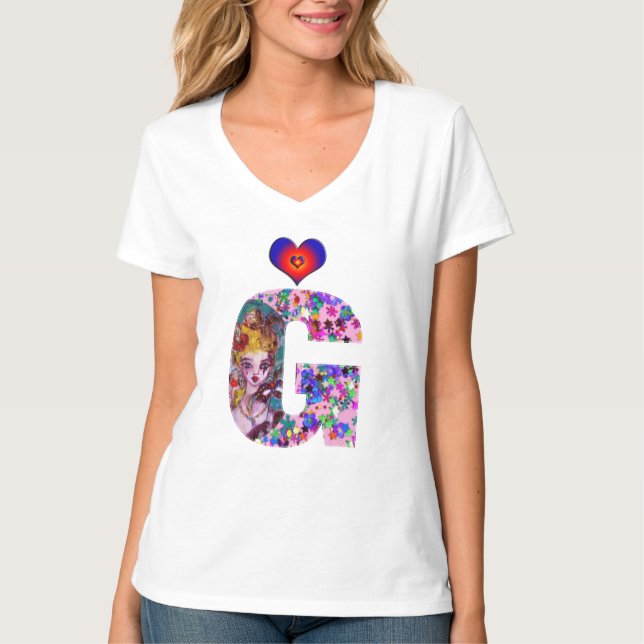 VALENTINE VENEZIANISCH MASQUERADE MONOGRAM G SCHRE T-Shirt (Vorderseite)