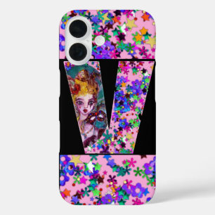 VALENTINE VENEZIANISCH MASQUERADE MONOGRAM V SCHRE iPhone 16 HÜLLE