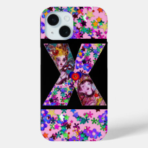 VALENTINE VENEZIANISCH MASQUERADE MONOGRAM X SCHRE iPhone 15 HÜLLE