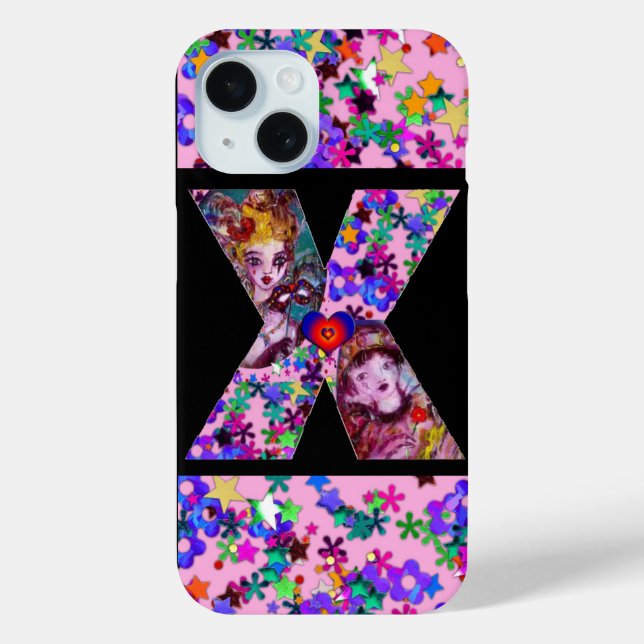 VALENTINE VENEZIANISCH MASQUERADE MONOGRAM X SCHRE Case-Mate iPhone HÜLLE (Rückseite)