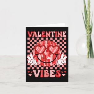 Valentine Vibes Smile Face Valentinstag Ki Karte