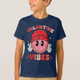 Valentine Vibes Valentinstag Retro T-Shirt