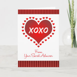 Valentine von der Geheimratskarte Feiertagskarte