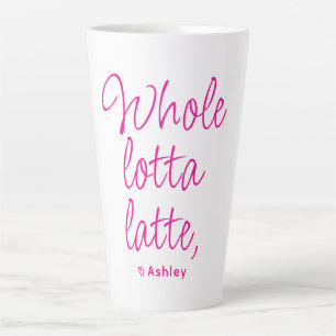Valentine Whole Lotta Latte Hot Pink Milchtasse
