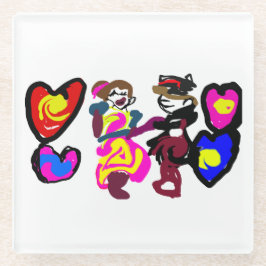 Valentine win love glasuntersetzer