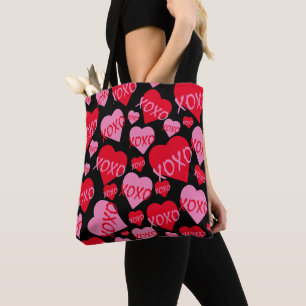 Valentine XOXO Herz rosa rotes Muster Modernes Sch