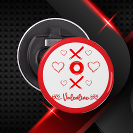 Valentine XOXO mit Herz in Rot | Flaschenöffner