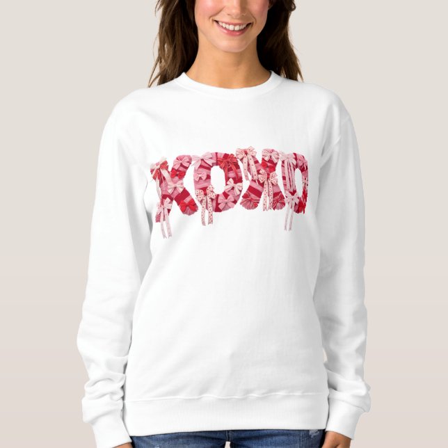 Valentine XOXO PNG Sublimation Design Sweatshirt (Vorderseite)