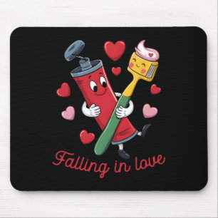 Valentine Zahnpasta Liebe Zahnbürsten Sich Verlieb Mousepad