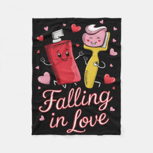 Valentine Zahnpasta Liebe Zahnbürsten Verliebt Sic Fleecedecke