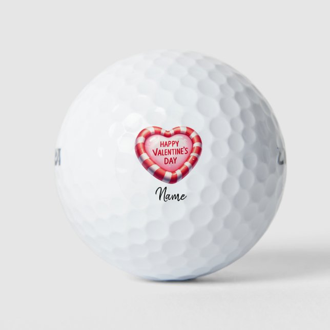Valentine zu Golfer mit Liebe Sie Golfball (Vorderseite)