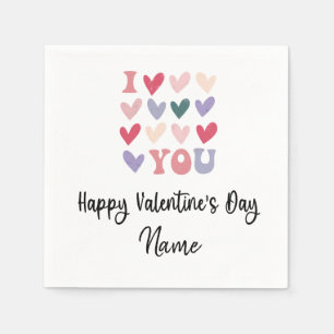 Valentine zu Golfer mit Liebe Sie Serviette