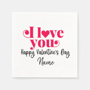 Valentine zu Golfer mit Liebe Sie Serviette