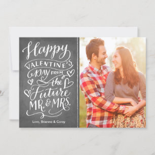 Valentine-zukünftiger Herr und Frau Foto Save the Save The Date