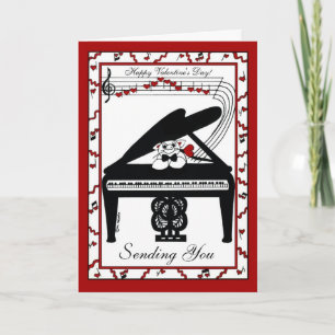 Valentine-Zuneigung im großen Stil Feiertagskarte